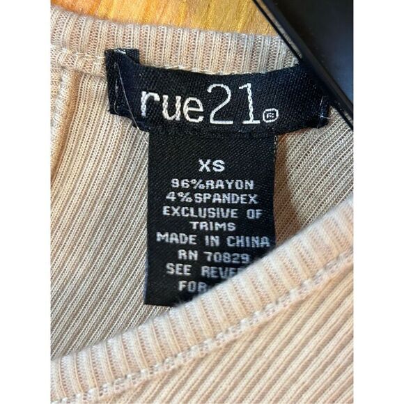 Rue 21 Sleeveless Ribbed Tank Top Size XS nwt (4263) - Picture 2 of 4